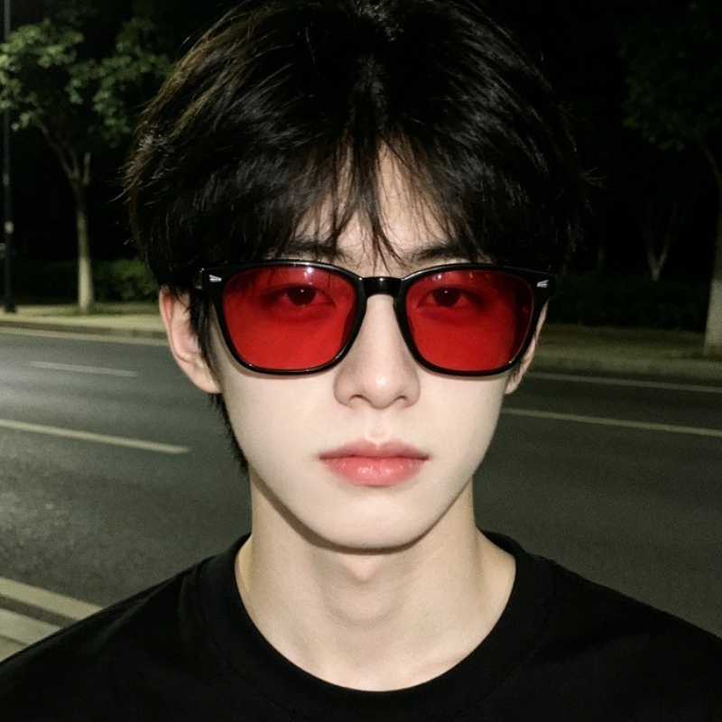 Gaming Glasses Uv - Occhiali Polarizzati Coreani con Lenti Rosse,