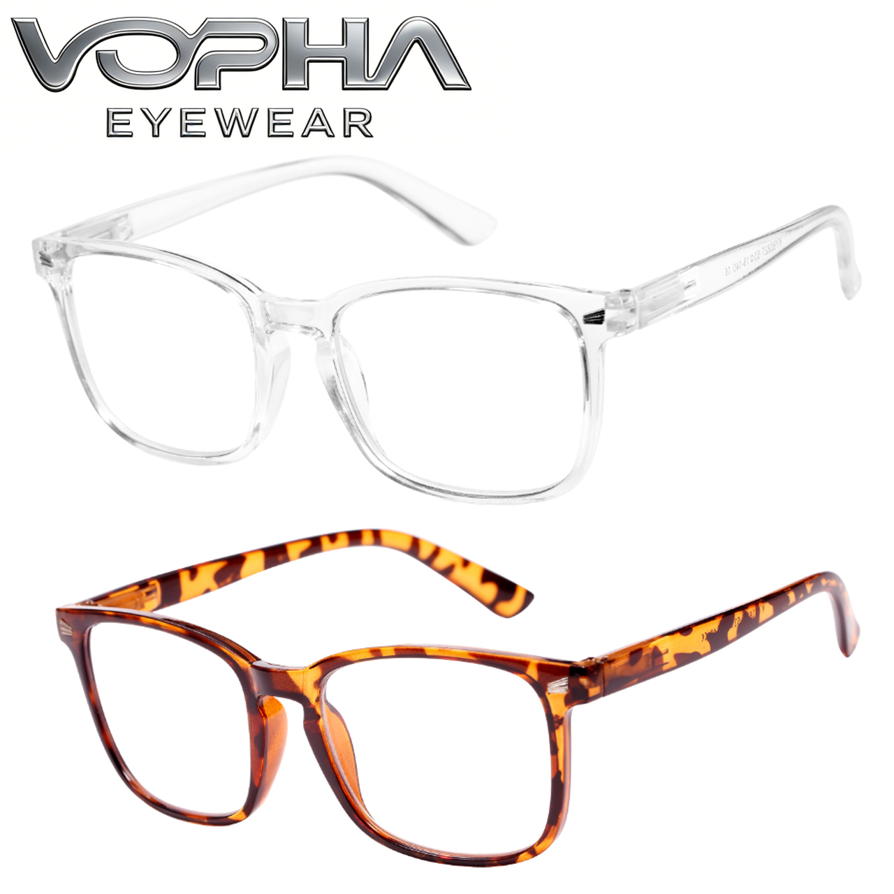Gaming Glasses Uv - 2 Occhiali Quadrati Anti Luce Blu