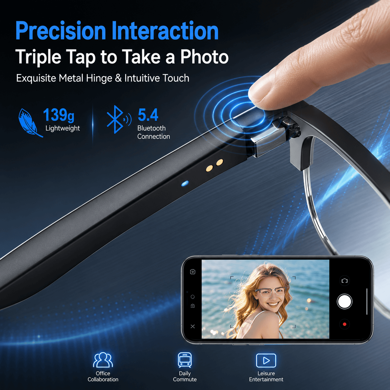Occhiali Smart Bluetooth AIMB  - Gaming Glasses Uv recensione e prezzo