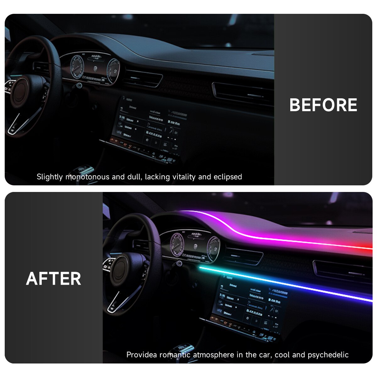 Luce ambientale a LED per auto - Led Gaming Light Strip recensione e prezzo