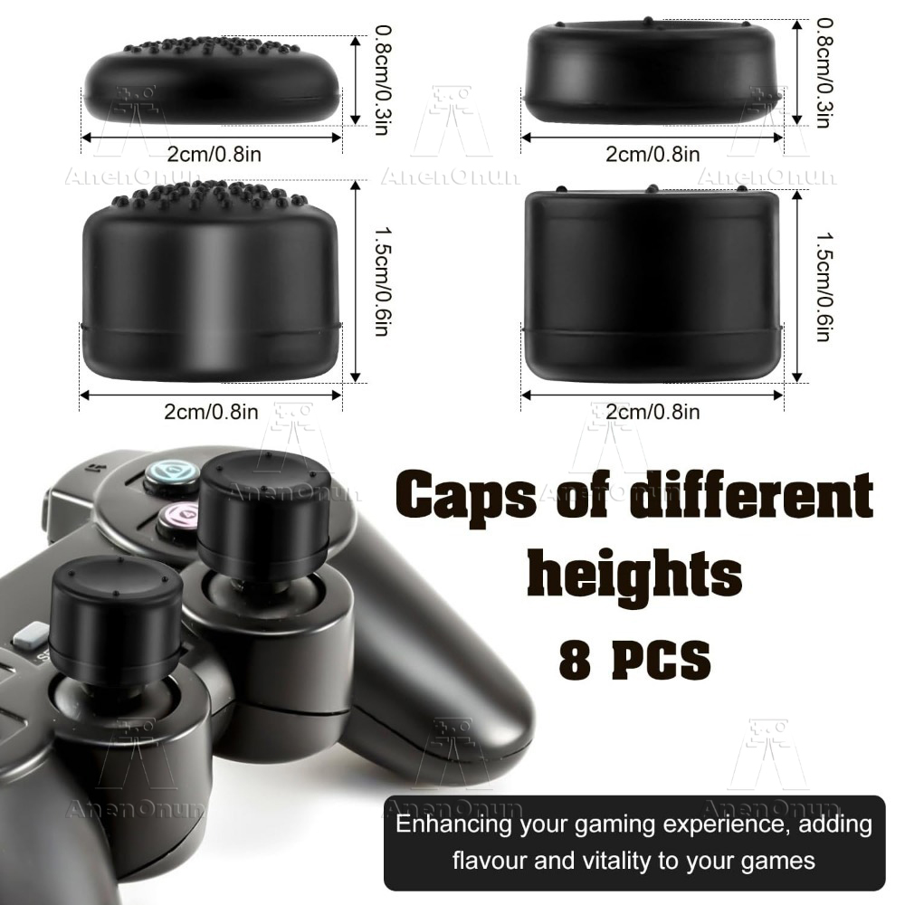 8PCS Thumb Grip Cap Controller - Gaming Console Pc recensione e prezzo